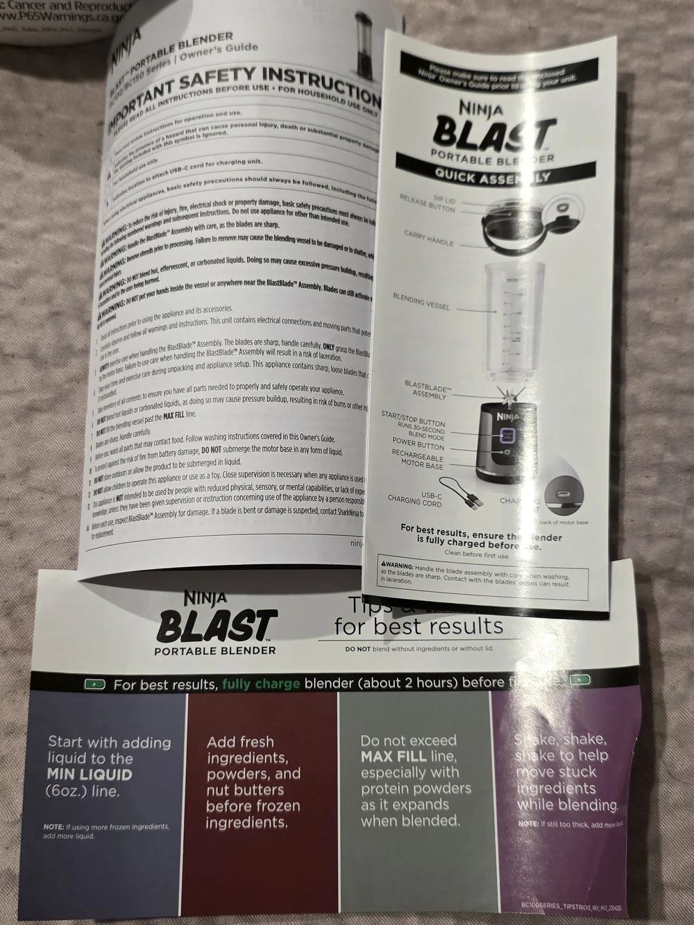 Ninja Blast Portable Blender - Slate Blue